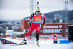 28.11.2021, xkvx, Biathlon IBU World Cup Oestersund, Sprint Women, v.l. Julia Schwaiger (Austria) in aktion / in action competes