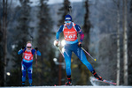 28.11.2021, xkvx, Biathlon IBU World Cup Oestersund, Sprint Women, v.l. Aliona Ivanova (Moldova), Amy Baserga (Switzerland) in aktion / in action competes