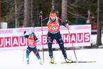 28.11.2021, xkvx, Biathlon IBU World Cup Oestersund, Sprint Women, v.l. Juliane Fruehwirt (Germany) in aktion / in action competes