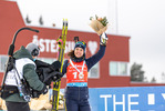 28.11.2021, xkvx, Biathlon IBU World Cup Oestersund, Sprint Women, v.l. Hanna Oeberg (Sweden) bei der Siegerehrung / at the flower ceremony