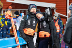 28.11.2021, xkvx, Biathlon IBU World Cup Oestersund, Sprint Men, v.l. Johannes Thingnes Boe (Norway) und Tarjei Boe (Norway) nach dem Wettkampf / after the competition