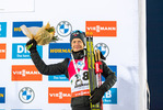28.11.2021, xkvx, Biathlon IBU World Cup Oestersund, Sprint Men, v.l. Johannes Thingnes BOE (Norway) bei der Siegerehrung / at the medal ceremony