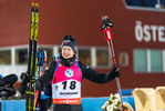 28.11.2021, xkvx, Biathlon IBU World Cup Oestersund, Sprint Men, v.l. Johannes Thingnes BOE (Norway) bei der Siegerehrung / at the medal ceremony