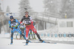 28.11.2021, xetx, Biathlon IBU Cup Idre, Pursuit Men, v.l. Lucas Pitzer (AUSTRIA), Eric Perrot (FRANCE)