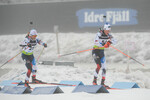 28.11.2021, xetx, Biathlon IBU Cup Idre, Pursuit Men, v.l. Jonas Marecek (CZECH), Milan Zemlicka (CZECH)