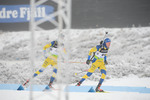28.11.2021, xetx, Biathlon IBU Cup Idre, Pursuit Men, v.l. Anton Ivarsson (SWEDEN), Emil Nykvist (SWEDEN)