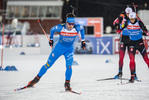 01.12.2021, xkvx, Biathlon IBU World Cup Oestersund, Training Women and Men, v.l. Tommaso Giacomel (Italy) in aktion / in action competes