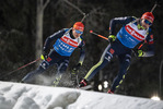 01.12.2021, xkvx, Biathlon IBU World Cup Oestersund, Training Women and Men, v.l. Philipp Horn (Germany) und Benedikt Doll (Germany) in aktion / in action competes