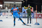 01.12.2021, xkvx, Biathlon IBU World Cup Oestersund, Training Women and Men, v.l. Eric Perrot (France) in aktion / in action competes