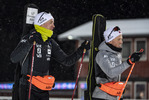 01.12.2021, xkvx, Biathlon IBU World Cup Oestersund, Training Women and Men, v.l. Tarjei Boe (Norway) und Johannes Dale (Norway) schaut / looks on