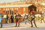 01.12.2021, xetx, Biathlon IBU Cup Sjusjoen, Super Sprint Men, v.l. Endre Stroemsheim (NORWAY), Johannes Werner Donhauser (GERMANY), Serafin Wiestner (SWITZERLAND)  / 