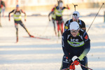 01.12.2021, xetx, Biathlon IBU Cup Sjusjoen, Super Sprint Men, v.l. Justus Strelow (GERMANY)  / 