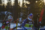 01.12.2021, xetx, Biathlon IBU Cup Sjusjoen, Super Sprint Men, v.l. Endre Stroemsheim (NORWAY), Maksim Makarov (MOLDOVA)  / 