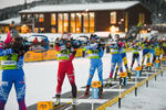 01.12.2021, xetx, Biathlon IBU Cup Sjusjoen, Super Sprint Women, v.l. Katharina Innerhofer (AUSTRIA), Linda Zingerle (ITALY)  / 