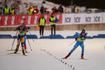 01.12.2021, xetx, Biathlon IBU Cup Sjusjoen, Super Sprint Women, v.l. Iryna Petrenko (UKRAINE), Linda Zingerle (ITALY)  / 