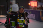 01.12.2021, xetx, Biathlon IBU Cup Sjusjoen, Super Sprint Women, v.l. Elisabeth Hoegberg (SWEDEN)  / 
