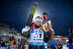 02.12.2021, xkvx, Biathlon IBU World Cup Oestersund, Sprint Women, v.l. Lisa Theresa Hauser (Austria) nach der Siegerehrung / after the medal ceremony