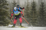 03.12.2021, xetx, Biathlon IBU Cup Sjusjoen, Sprint Men, v.l. Tomas Mikyska (CZECH)  / 