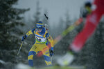 03.12.2021, xetx, Biathlon IBU Cup Sjusjoen, Sprint Women, v.l. Ella Halvarsson (SWEDEN)  / 