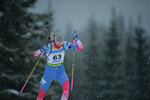 03.12.2021, xetx, Biathlon IBU Cup Sjusjoen, Sprint Women, v.l. Ekaterina Noskova (RUSSIA)  / 