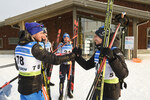 03.12.2021, xetx, Biathlon IBU Cup Sjusjoen, Sprint Men, v.l. Anton Babikov (RUSSIA), Haavard Gutuboe Bogetveit (NORWAY)  / 