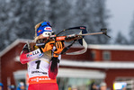04.12.2021, xkvx, Biathlon IBU World Cup Oestersund, Pursuit Women, v.l. Lisa Theresa Hauser (Austria) in aktion am Schiessstand / at the shooting range