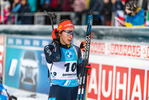 04.12.2021, xkvx, Biathlon IBU World Cup Oestersund, Pursuit Women, v.l. Vanessa Voigt (Germany) im Ziel / in the finish
