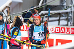 04.12.2021, xkvx, Biathlon IBU World Cup Oestersund, Pursuit Women, v.l. Vanessa Voigt (Germany) im Ziel / in the finish