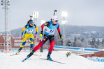 04.12.2021, xkvx, Biathlon IBU World Cup Oestersund, Pursuit Women, v.l. Marte Olsbu Roeiseland (Norway) in aktion / in action competes