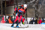 04.12.2021, xkvx, Biathlon IBU World Cup Oestersund, Relay Men, v.l. Vetle Sjaastad Christiansen (Norway) in aktion / in action competes