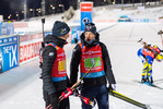 04.12.2021, xkvx, Biathlon IBU World Cup Oestersund, Relay Men, v.l. Johannes Thingnes Boe (Norway), Tarjei Boe (Norway) im Ziel / in the finish
