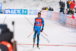 04.12.2021, xkvx, Biathlon IBU World Cup Oestersund, Relay Men, v.l. Quentin Fillon Maillet (France) im Ziel / in the finish