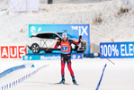 04.12.2021, xkvx, Biathlon IBU World Cup Oestersund, Relay Men, v.l. Vetle Sjaastad Christiansen (Norway) im Ziel / in the finish