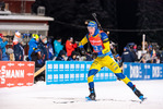 04.12.2021, xkvx, Biathlon IBU World Cup Oestersund, Relay Men, v.l. Sebastian Samuelsson (Sweden) in aktion / in action competes