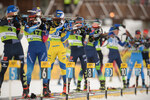 04.12.2021, xetx, Biathlon IBU Cup Sjusjoen, Mass Start Men, v.l. Emil Nykvist (SWEDEN), Martin Jaeger (SWITZERLAND)  / 