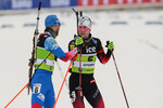 04.12.2021, xetx, Biathlon IBU Cup Sjusjoen, Mass Start Men, v.l. Anton Babikov (RUS), Erlend Bjoentegaard (NOR)  / 