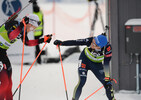 04.12.2021, xetx, Biathlon IBU Cup Sjusjoen, Mass Start Men, v.l. David Zobel (GERMANY), Endre Stroemsheim (NORWAY)  / 