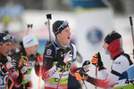 04.12.2021, xetx, Biathlon IBU Cup Sjusjoen, Mass Start Men, v.l. Dominic Unterweger (AUSTRIA), Patrick Jakob (AUSTRIA)  / 