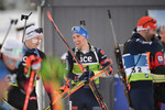 04.12.2021, xetx, Biathlon IBU Cup Sjusjoen, Mass Start Men, v.l. Endre Stroemsheim (NORWAY), David Zobel (GERMANY)  / 
