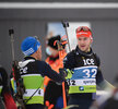 04.12.2021, xetx, Biathlon IBU Cup Sjusjoen, Mass Start Men, v.l. David Zobel (GERMANY), Danilo Riethmueller (GERMANY)  / 