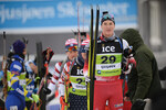 04.12.2021, xetx, Biathlon IBU Cup Sjusjoen, Mass Start Men, v.l. Dominic Unterweger (AUSTRIA)  / 