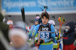 04.12.2021, xetx, Biathlon IBU Cup Sjusjoen, Mass Start Men, v.l. Oscar Lombardot (FRANCE)  / 