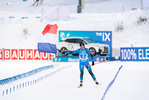 05.12.2021, xkvx, Biathlon IBU World Cup Oestersund, Relay Women, v.l. Justine Braisaz-Bouchet (France) gewinnt die Goldmedaille / wins the gold medal