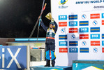 05.12.2021, xkvx, Biathlon IBU World Cup Oestersund, Pursuit Men, v.l. Sebastian Samuelsson (Sweden) bei der Siegerehrung / at the medal ceremony