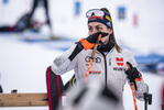 08.12.2021, xkvx, Biathlon IBU World Cup Hochfilzen, Training Women and Men, v.l. Vanessa Voigt (Germany) schaut / looks on