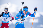 10.12.2021, xkvx, Biathlon IBU World Cup Hochfilzen, Sprint Men, v.l. Tommaso Giacomel (Italy) in aktion / in action competes