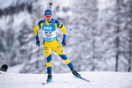 10.12.2021, xkvx, Biathlon IBU World Cup Hochfilzen, Sprint Men, v.l. Oskar Brandt (Sweden) in aktion / in action competes