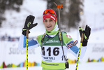 10.12.2021, xmcx, Biathlon IBU Junior Cup Martell, Individual Men, v.l. Gasper Ozbolt (Slovenia)  / 