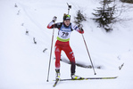 10.12.2021, xmcx, Biathlon IBU Junior Cup Martell, Individual Women, v.l. Lara Wagner (Austria)  / 