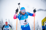 11.12.2021, xkvx, Biathlon IBU World Cup Hochfilzen, Pursuit Men, v.l. Alexander Loginov (Russia) in aktion / in action competes